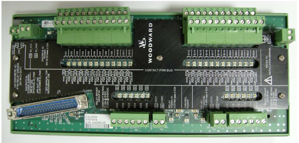 MODULE-HD DISCRETE I/O FTM RELAY DRIVER (24 IN/12 OUT)